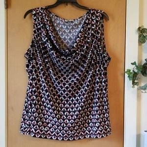 Gorgeous Print Blouse Sz 3x